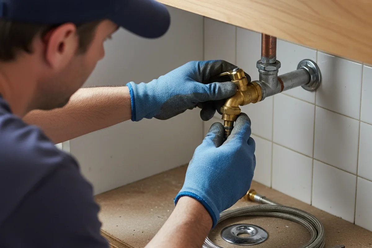 Shutoff valve and fitting work during Faucet and Fixture Repair in Lapeer